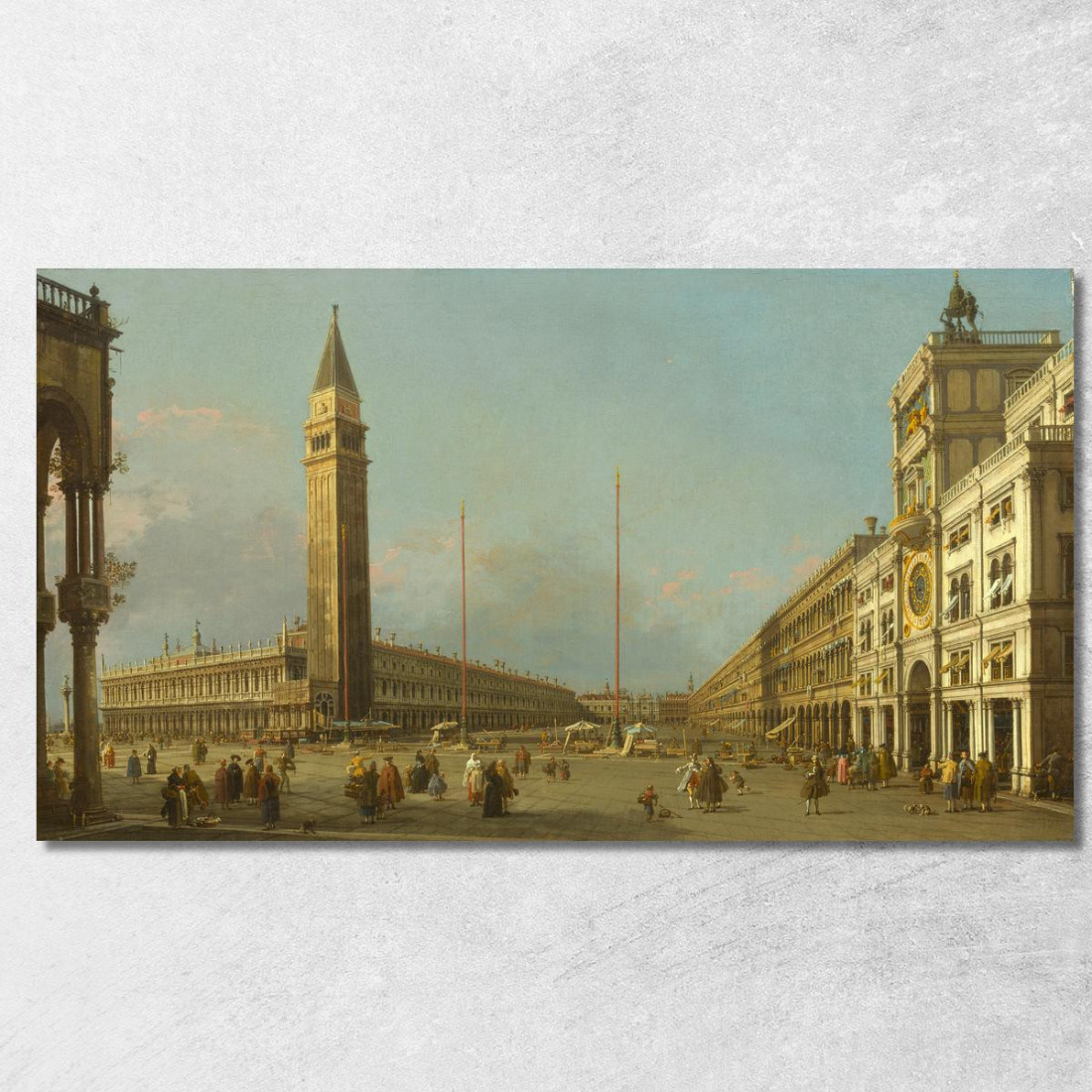 Piazza San Marco Guardando A Sud E Ad Ovest Canaletto cnl35 quadro stampato su tela Piazza San Marco Guardando A Sud E Ad Ovest Canaletto cnl35 quadro stampato su tela