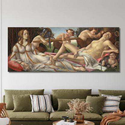 Venere E Marte Sandro Botticelli sbt6 quadro stampato su tela