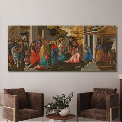Adorazione Dei Magi Sandro Botticelli sbt9 quadro stampato su tela