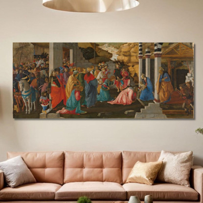 Adorazione Dei Magi Sandro Botticelli sbt9 quadro stampato su tela