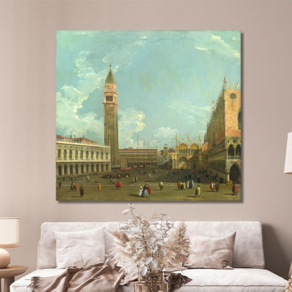 Studio Della Piazzetta Del Molo Canaletto cnl43 quadro stampato su tela