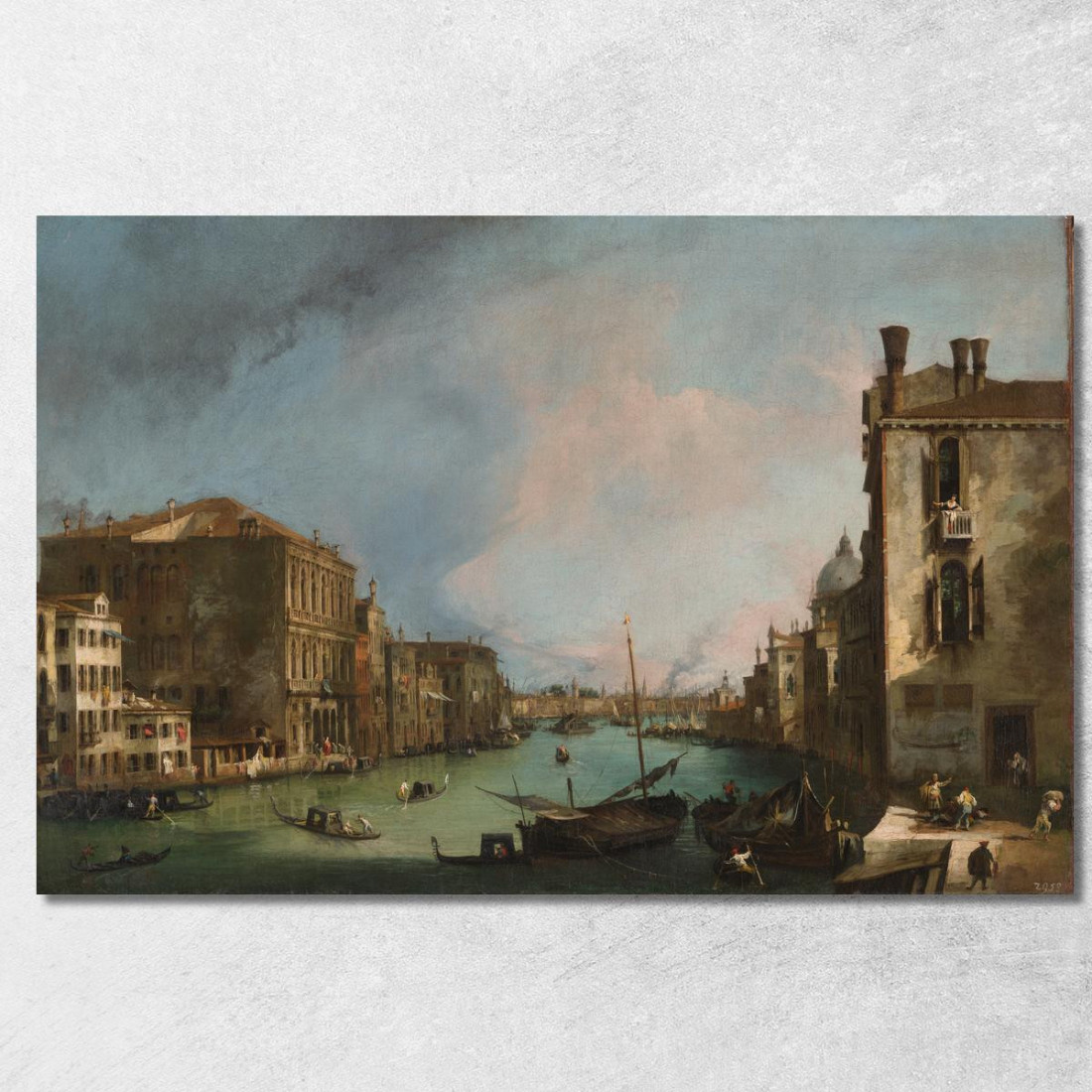 Il Canal Grande A Venezia Con Il Palazzo Corner Ca Grande Canaletto cnl47 quadro stampato su tela Il Canal Grande A Venezia Con Il Palazzo Corner Ca Grande Canaletto cnl47 quadro stampato su tela