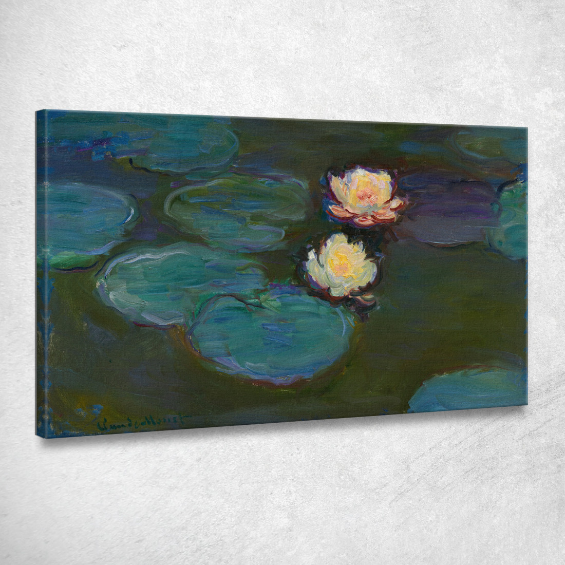 Ninfee Claude Monet mnt282 quadro stampato su tela