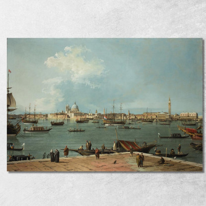 Venice The Bacino Di San Marco From San Giorgio Maggiore Canaletto cnl59 quadro stampato su tela