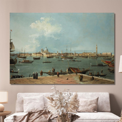 Venice The Bacino Di San Marco From San Giorgio Maggiore Canaletto cnl59 quadro stampato su tela