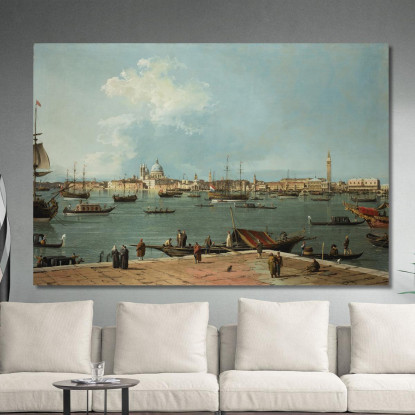 Venice The Bacino Di San Marco From San Giorgio Maggiore Canaletto cnl59 quadro stampato su tela