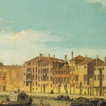 Venice The Canale Di Santa Chiara Canaletto cnl61 quadro stampato su tela