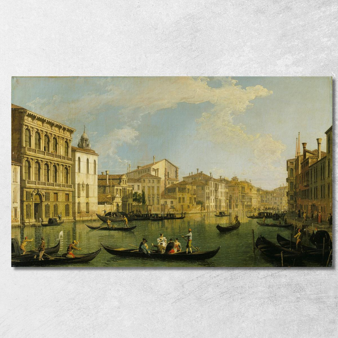 Venezia Il Canal Grande Da Palazzo Flangini A San Marcuola Canaletto cnl63 quadro stampato su tela Venezia Il Canal Grande Da Palazzo Flangini A San Marcuola Canaletto cnl63 quadro stampato su tela