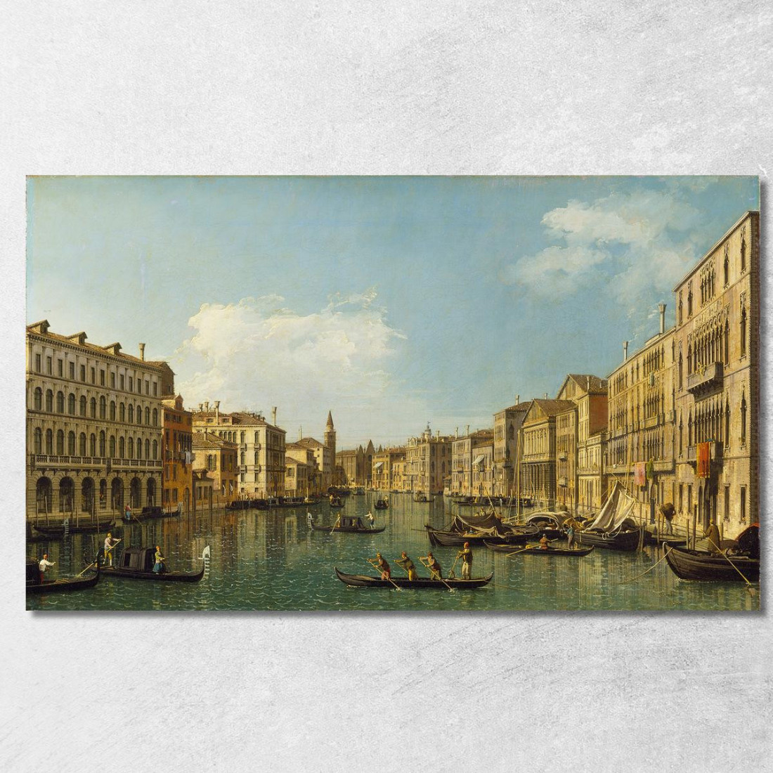 Venezia Il Canal Grande Da Palazzo Foscari Alla Carità Canaletto cnl64 quadro stampato su tela Venezia Il Canal Grande Da Palazzo Foscari Alla Carità Canaletto cnl64 quadro stampato su tela