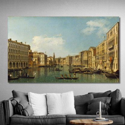 Venezia Il Canal Grande Da Palazzo Foscari Alla Carità Canaletto cnl64 quadro stampato su tela