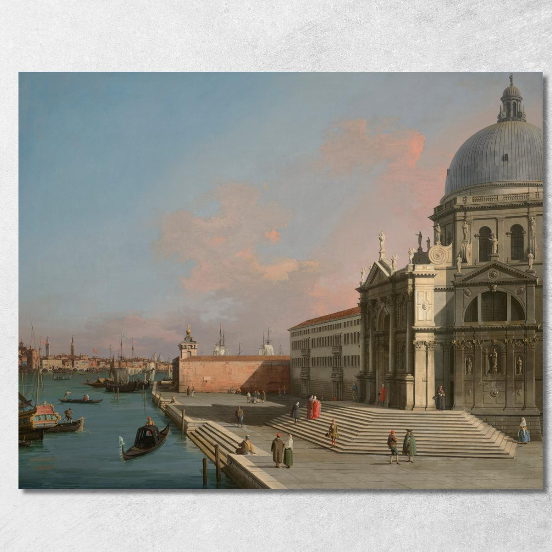 Venezia Il Canal Grande Guardando Ad Est Con Santa Maria Della Salute Canaletto cnl65 quadro stampato su tela Venezia Il Canal Grande Guardando Ad Est Con Santa Maria Della Salute Canaletto cnl65 quadro stampato su tela