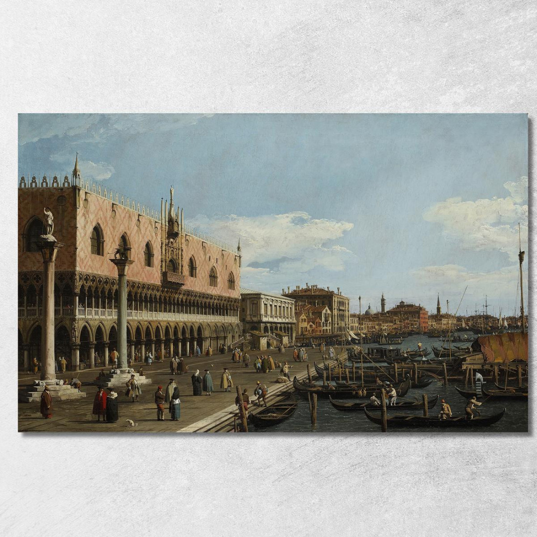 Venice The Riva Degli Schiavoni Canaletto cnl69 quadro stampato su tela Venice The Riva Degli Schiavoni Canaletto cnl69 quadro stampato su tela