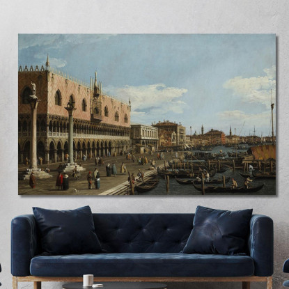 Venice The Riva Degli Schiavoni Canaletto cnl69 quadro stampato su tela