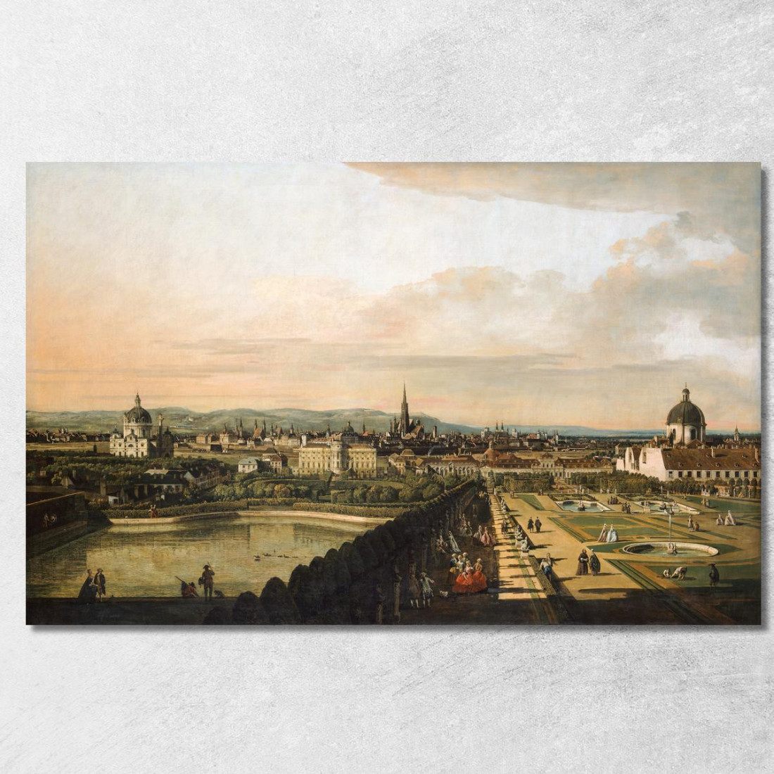 Vienna Vista Dal Palazzo Del Belvedere Canaletto cnl70 quadro stampato su tela Vienna Vista Dal Palazzo Del Belvedere Canaletto cnl70 quadro stampato su tela