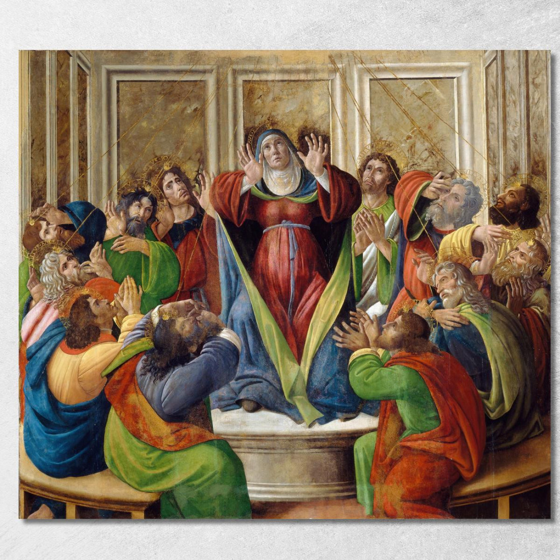 La Discesa Dello Spirito Santo Sandro Botticelli sbt38 quadro stampato su tela La Discesa Dello Spirito Santo Sandro Botticelli sbt38 quadro stampato su tela