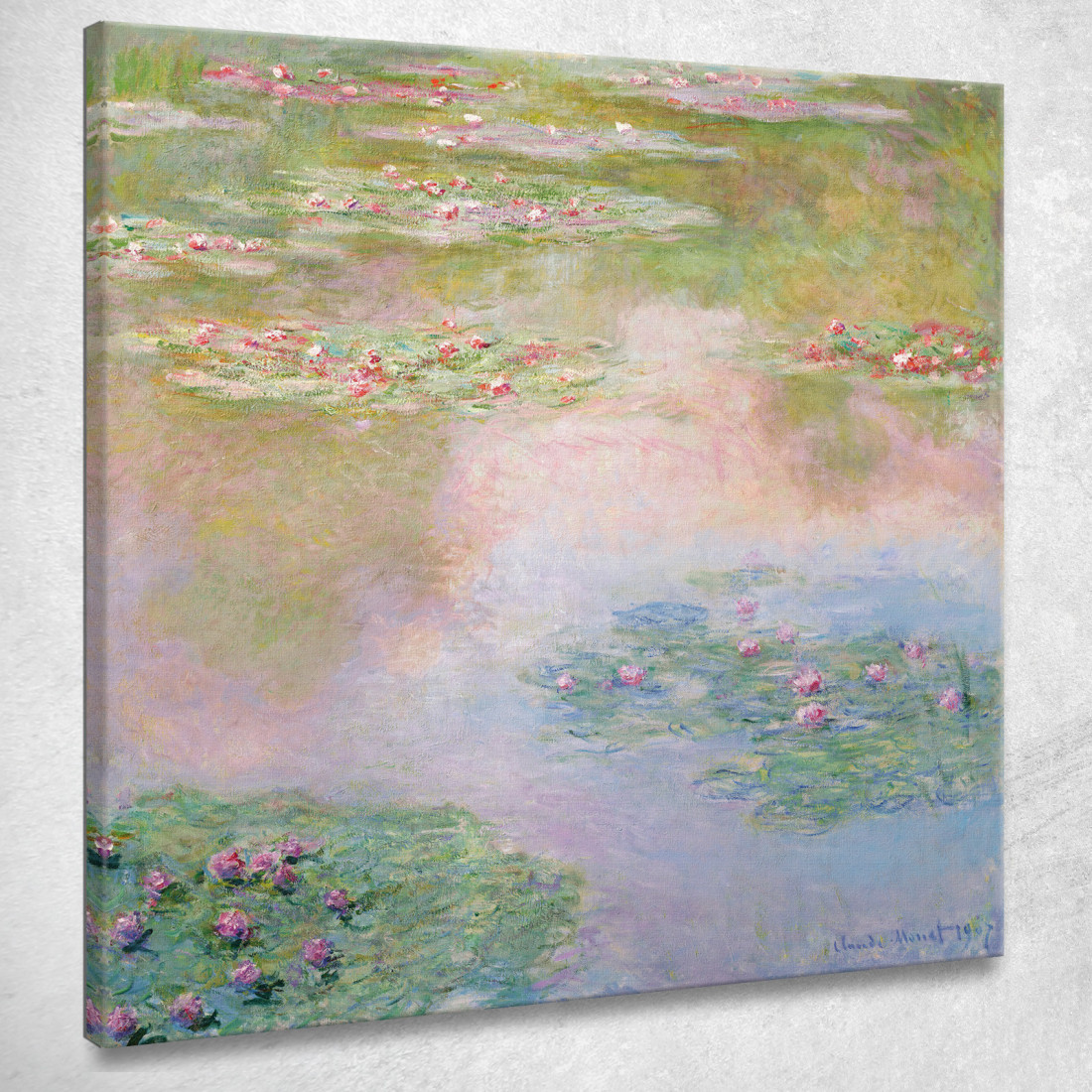 Ninfee Claude Monet mnt286 quadro stampato su tela Ninfee Claude Monet mnt286 quadro stampato su tela