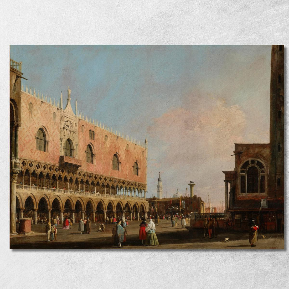 Vista Della Piazzetta San Marco Guardando Verso Sud Canaletto cnl74 quadro stampato su tela Vista Della Piazzetta San Marco Guardando Verso Sud Canaletto cnl74 quadro stampato su tela