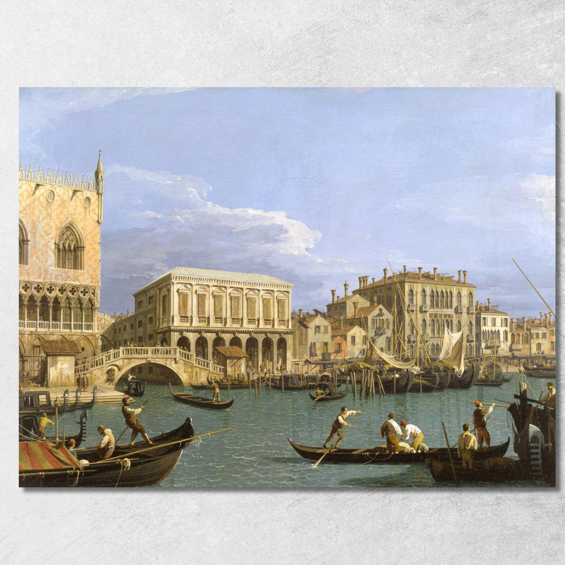View Of The Riva Degli Schiavoni Venice Canaletto cnl75 quadro stampato su tela View Of The Riva Degli Schiavoni Venice Canaletto cnl75 quadro stampato su tela