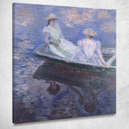 Sulla Barca Claude Monet mnt287 quadro stampato su tela