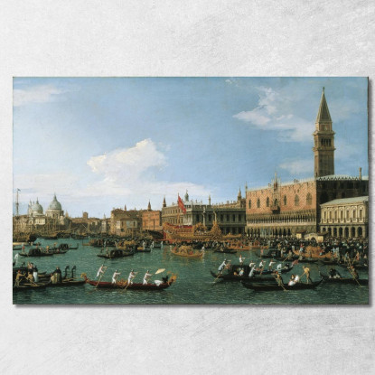 Ritorno Del Bucintoro Nel Giorno Dell'Ascensione Canaletto cnl78 quadro stampato su tela