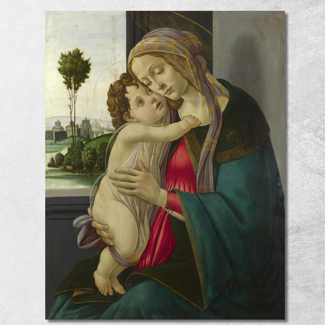 La Vergine E Il Bambino Sandro Botticelli sbt49 quadro stampato su tela La Vergine E Il Bambino Sandro Botticelli sbt49 quadro stampato su tela