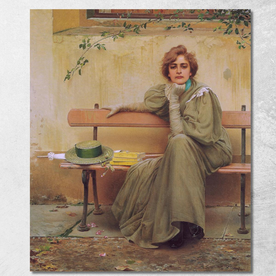 Sogni Vittorio Matteo Corcos vmc10 quadro stampato su tela Sogni Vittorio Matteo Corcos vmc10 quadro stampato su tela