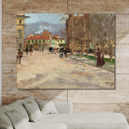 Firenze Porta A Prato Vittorio Matteo Corcos vmc13 quadro stampato su tela