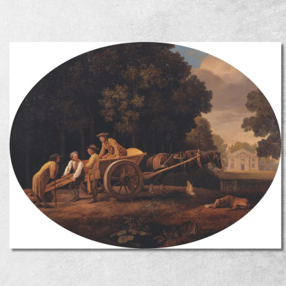 Lavoratori George Stubbs gst25 quadro stampato su tela