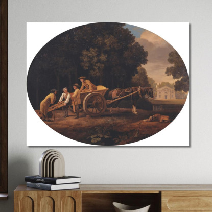 Lavoratori George Stubbs gst25 quadro stampato su tela