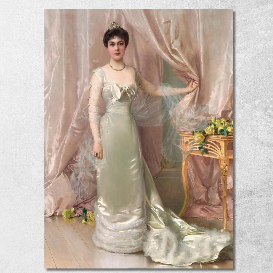 Portrait Der Prinzessin Evelyne Colonna Di Stigliano Vittorio Matteo Corcos vmc22 quadro stampato su tela Portrait Der Prinzessin Evelyne Colonna Di Stigliano Vittorio Matteo Corcos vmc22 quadro stampato su tela