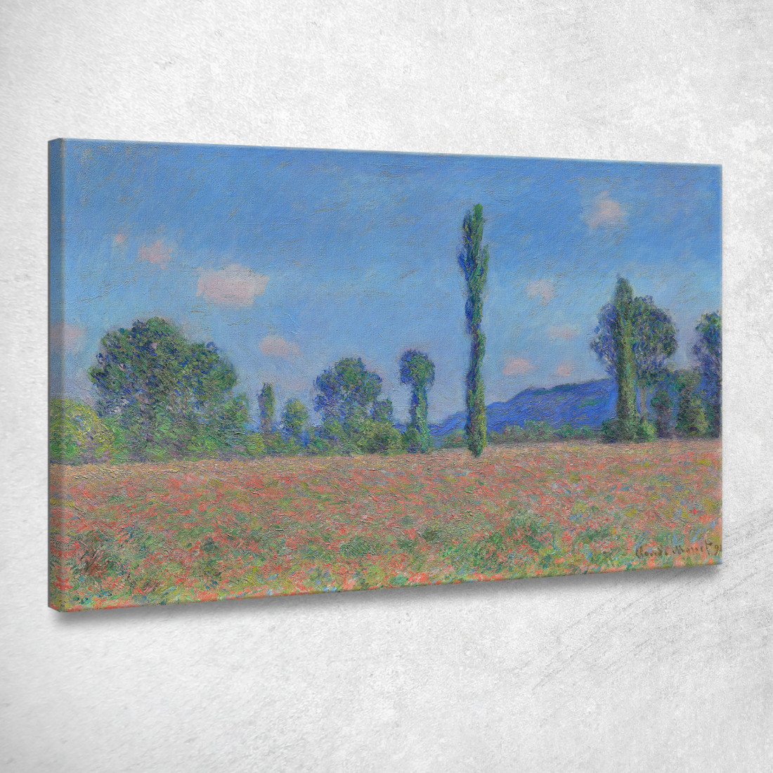 Giverny Campo Di Papaveri Claude Monet mnt294 quadro stampato su tela Giverny Campo Di Papaveri Claude Monet mnt294 quadro stampato su tela