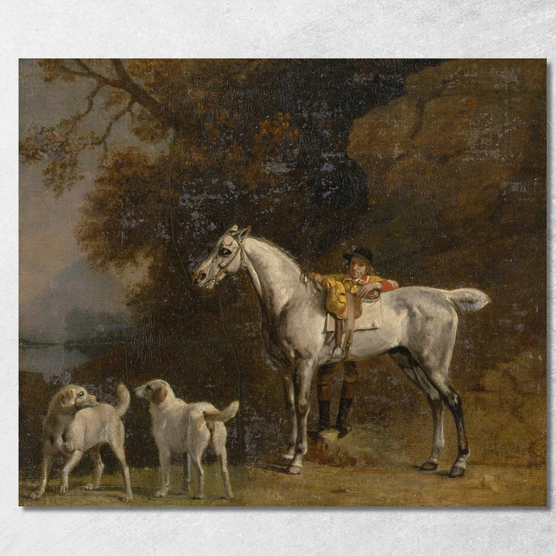 Studi Per O Dopo Il Terzo Duca Di Richmond Con Charleton Hunt George Stubbs gst38 quadro stampato su tela Studi Per O Dopo Il Terzo Duca Di Richmond Con Charleton Hunt George Stubbs gst38 quadro stampato su tela