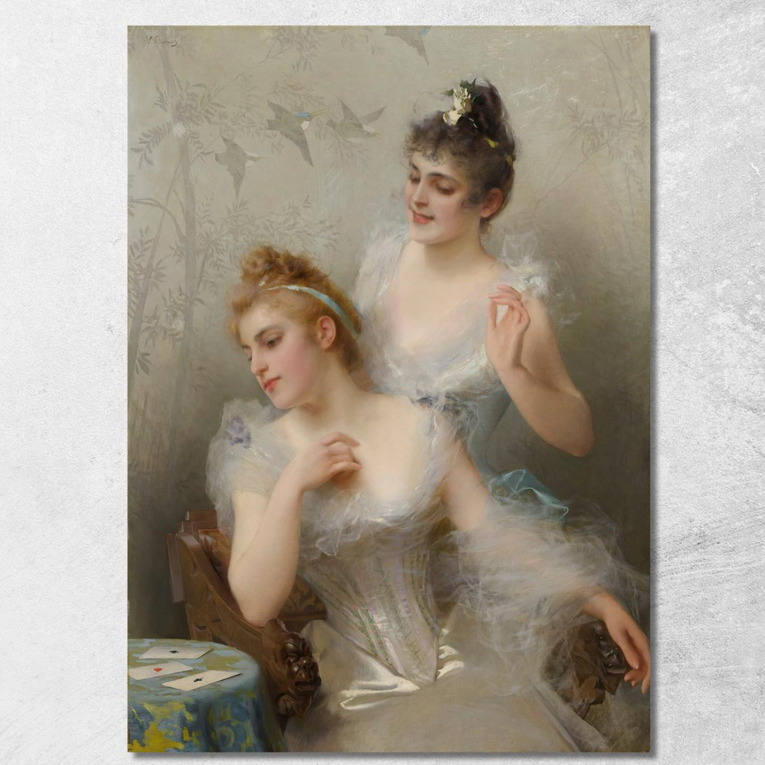I Tre Assi Vittorio Matteo Corcos vmc34 quadro stampato su tela I Tre Assi Vittorio Matteo Corcos vmc34 quadro stampato su tela