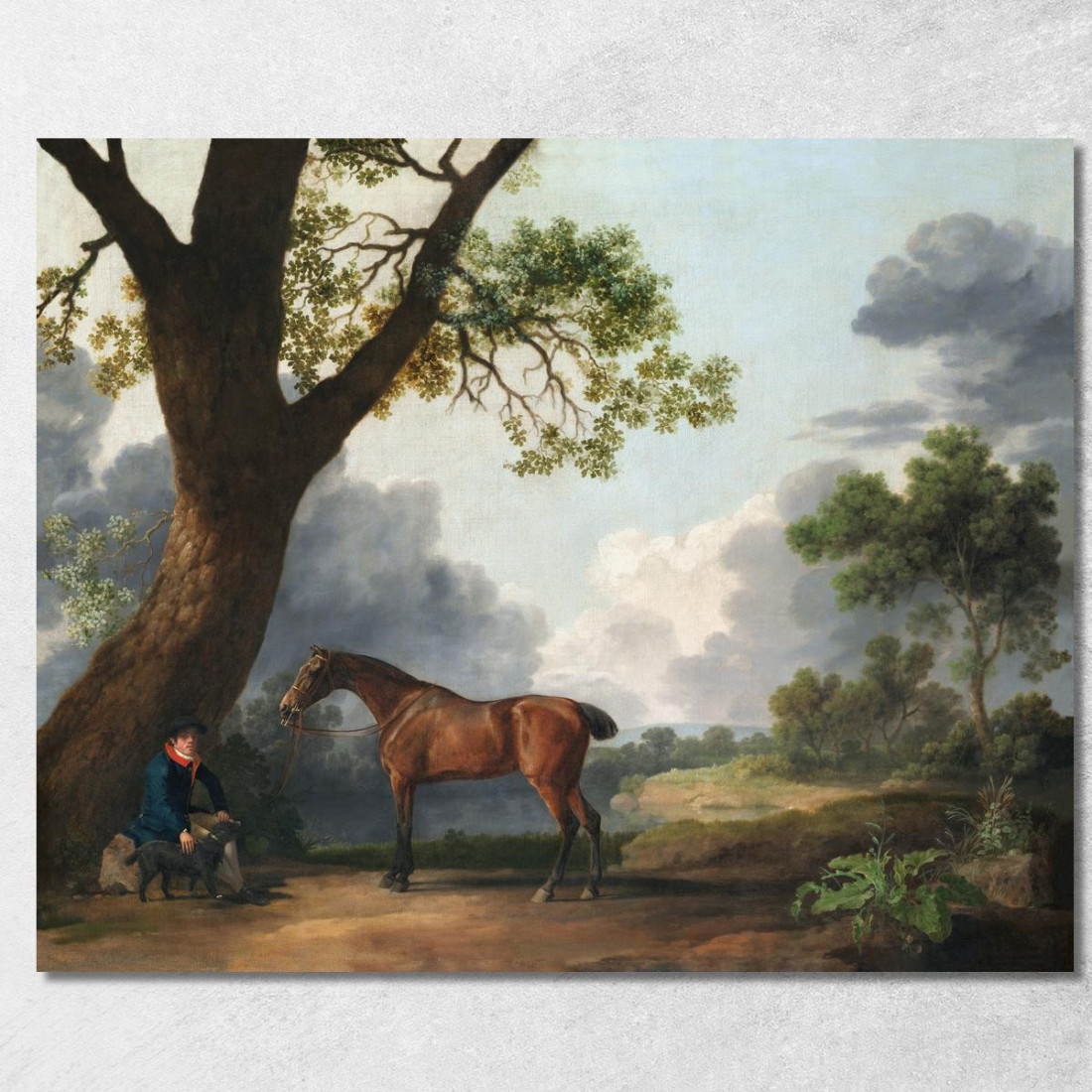 Il Cacciatore Del Terzo Duca Di Dorset Con Uno Sposo E Un Cane 1768 George Stubbs gst44 quadro stampato su tela Il Cacciatore Del Terzo Duca Di Dorset Con Uno Sposo E Un Cane 1768 George Stubbs gst44 quadro stampato su tela