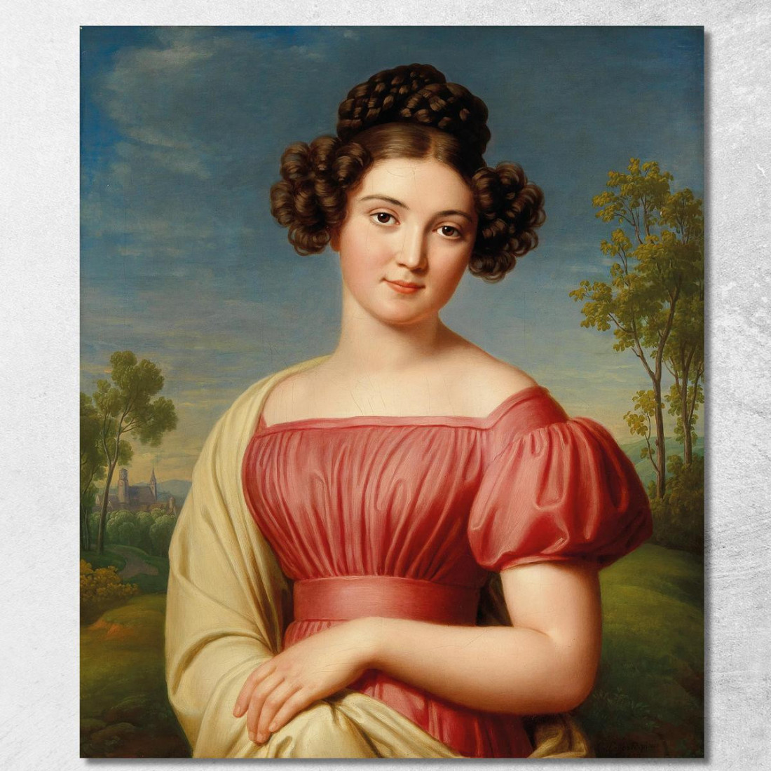 Giovane Donna Con Colomba Vittorio Matteo Corcos vmc40 quadro stampato su tela Giovane Donna Con Colomba Vittorio Matteo Corcos vmc40 quadro stampato su tela