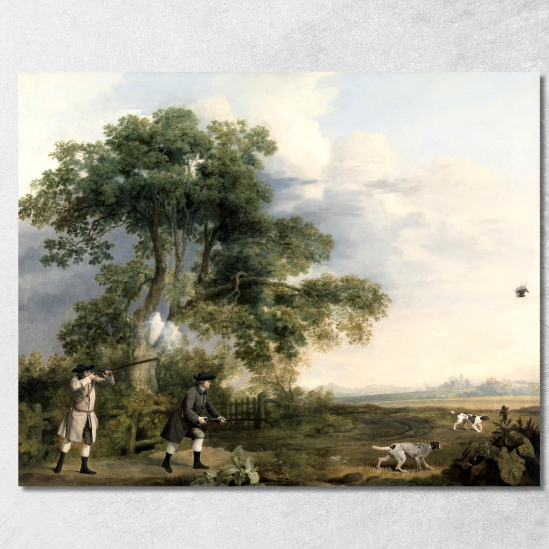 Due Signori Che Sparano George Stubbs gst50 quadro stampato su tela Due Signori Che Sparano George Stubbs gst50 quadro stampato su tela