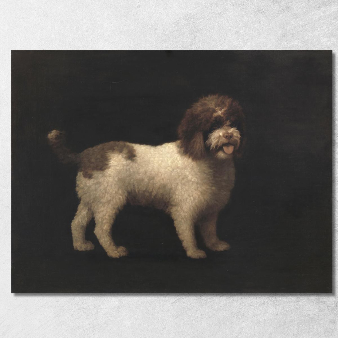 Spaniel D'Acqua George Stubbs gst54 quadro stampato su tela Spaniel D'Acqua George Stubbs gst54 quadro stampato su tela