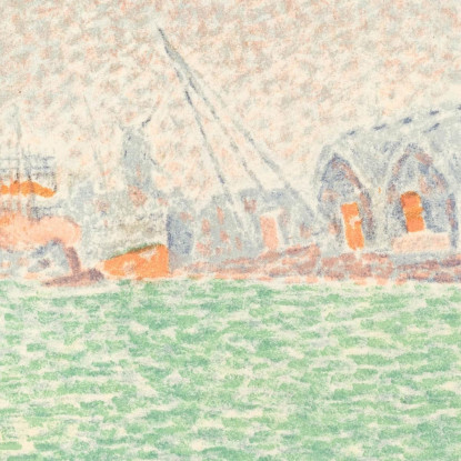 A Flushing A Flessinga Paul Signac psn6 quadro stampato su tela