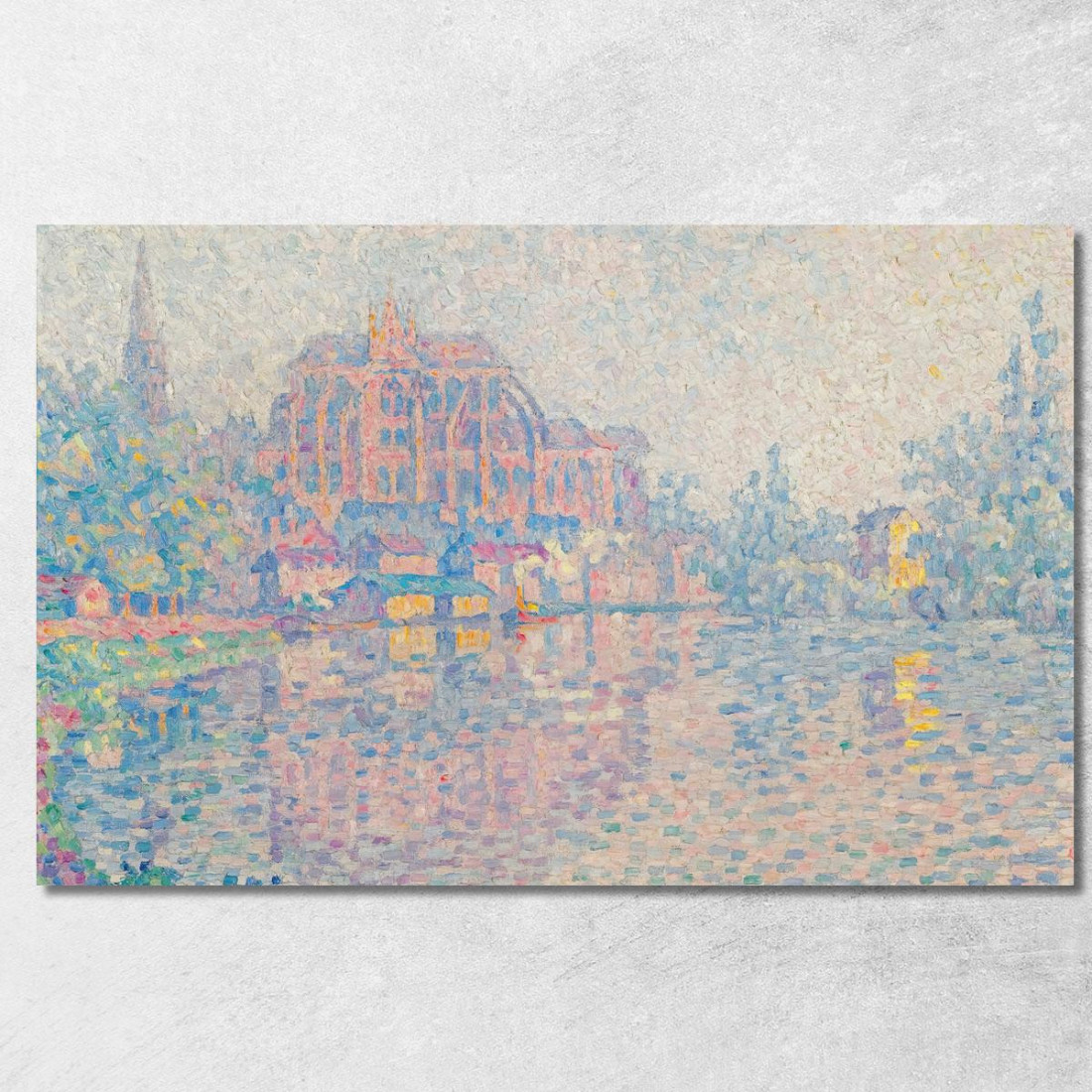 Auxerre La Riviere Paul Signac psn8 quadro stampato su tela