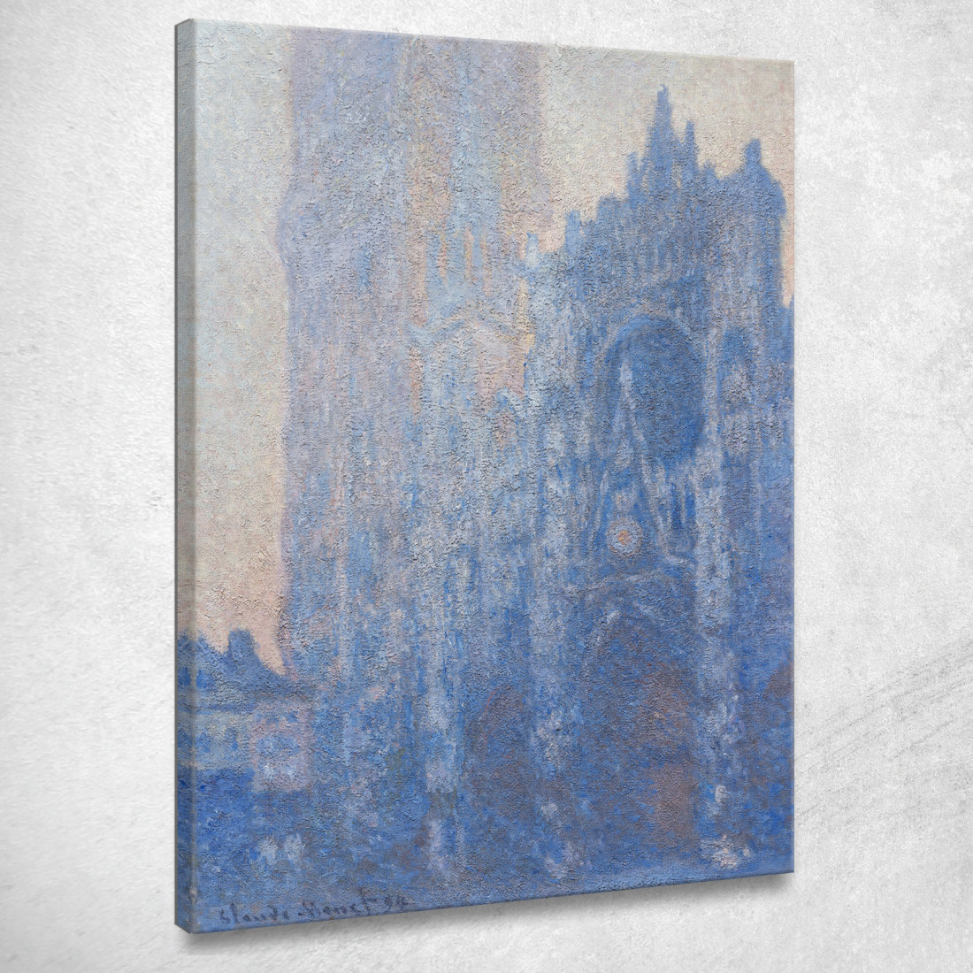 Facciata Della Cattedrale Di Rouen E Effetto Mattutino Della Tour D'Albane Claude Monet mnt302 quadro stampato su tela Facciata Della Cattedrale Di Rouen E Effetto Mattutino Della Tour D'Albane Claude Monet mnt302 quadro stampato su tela