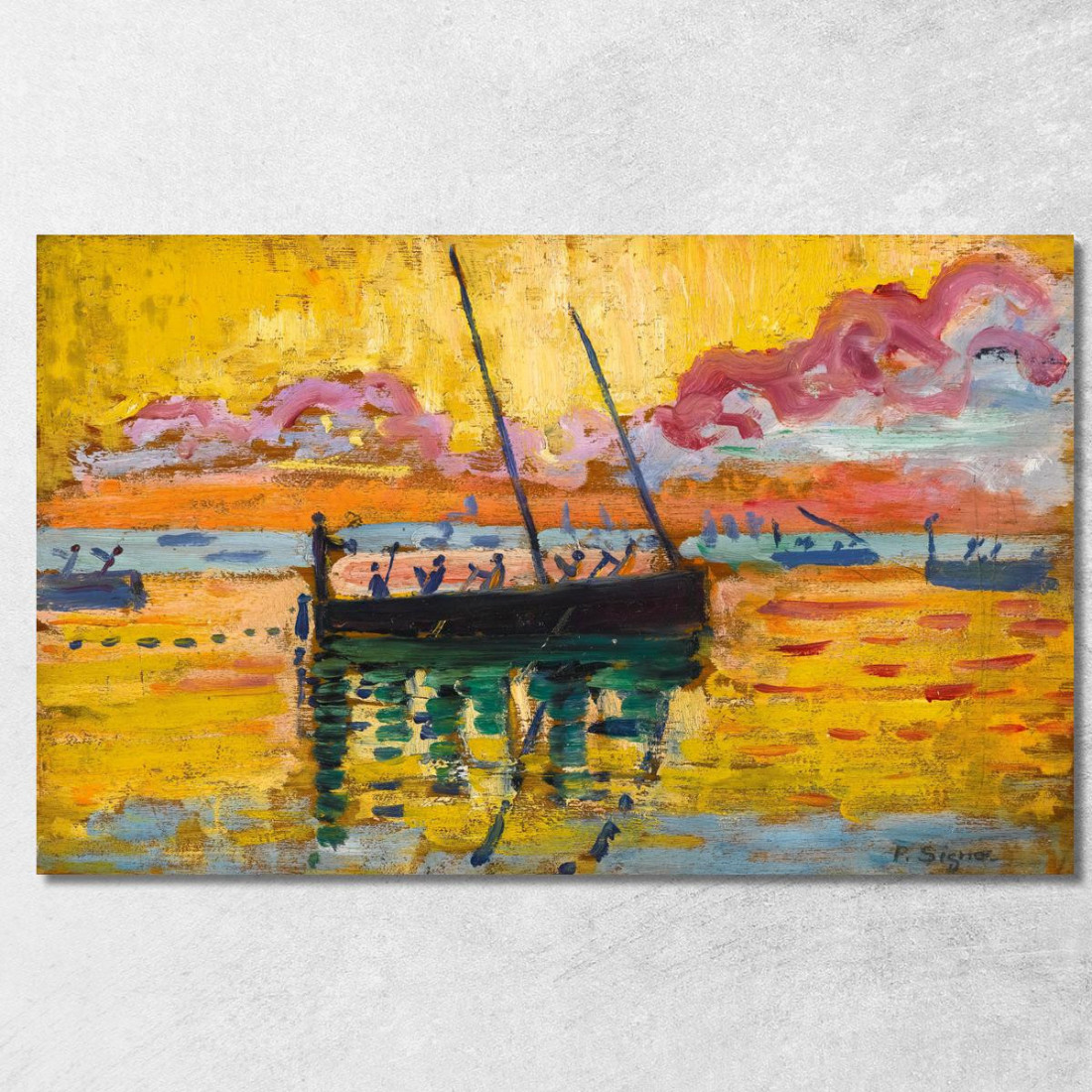 Studio Concarneau Paul Signac psn25 quadro stampato su tela Studio Concarneau Paul Signac psn25 quadro stampato su tela