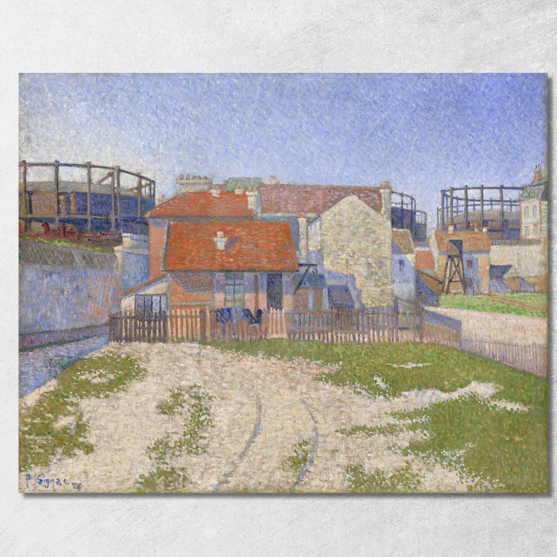 Gasometri A Clichy Paul Signac psn32 quadro stampato su tela Gasometri A Clichy Paul Signac psn32 quadro stampato su tela