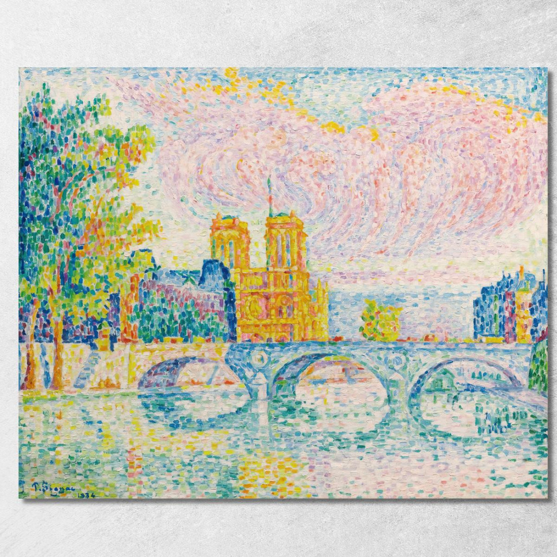La Città Di Parigi Paul Signac psn39 quadro stampato su tela La Città Di Parigi Paul Signac psn39 quadro stampato su tela