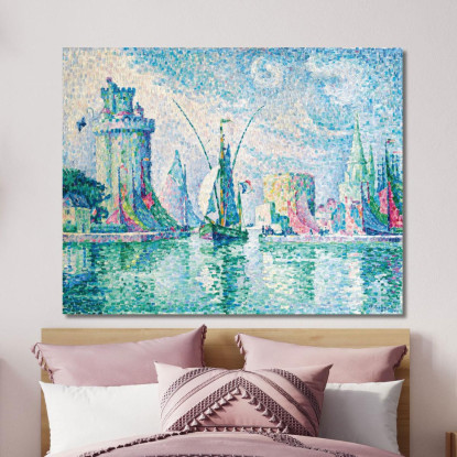 Le Torri Verdi La Rochelle Paul Signac psn60 quadro stampato su tela