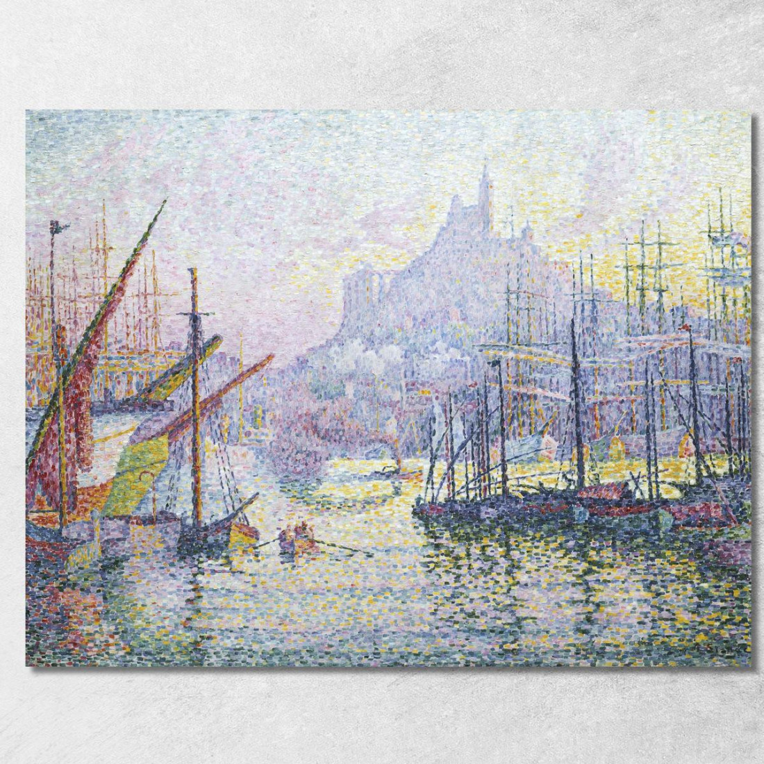 Notre Dame De La Garde La Buona Madre Marsiglia Paul Signac psn67 quadro stampato su tela Notre Dame De La Garde La Buona Madre Marsiglia Paul Signac psn67 quadro stampato su tela
