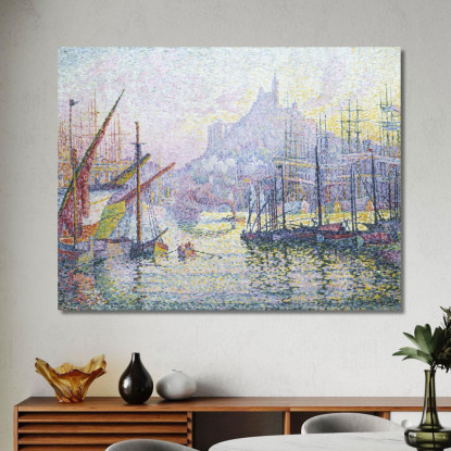 Notre Dame De La Garde La Buona Madre Marsiglia Paul Signac psn67 quadro stampato su tela