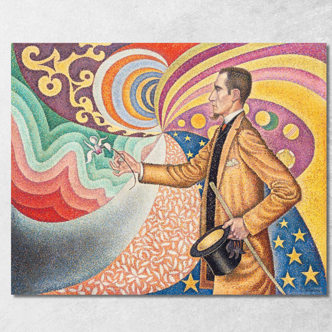 Ritratto Di Felice Feneon Paul Signac psn86 quadro stampato su tela Ritratto Di Felice Feneon Paul Signac psn86 quadro stampato su tela