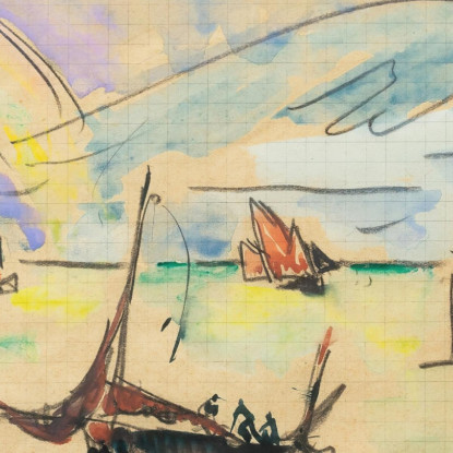 Reville Paul Signac psn89 quadro stampato su tela