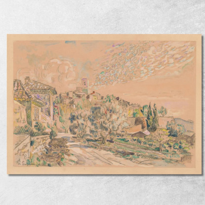 Saint-Paul-De-Vence Paul Signac psn96 quadro stampato su tela