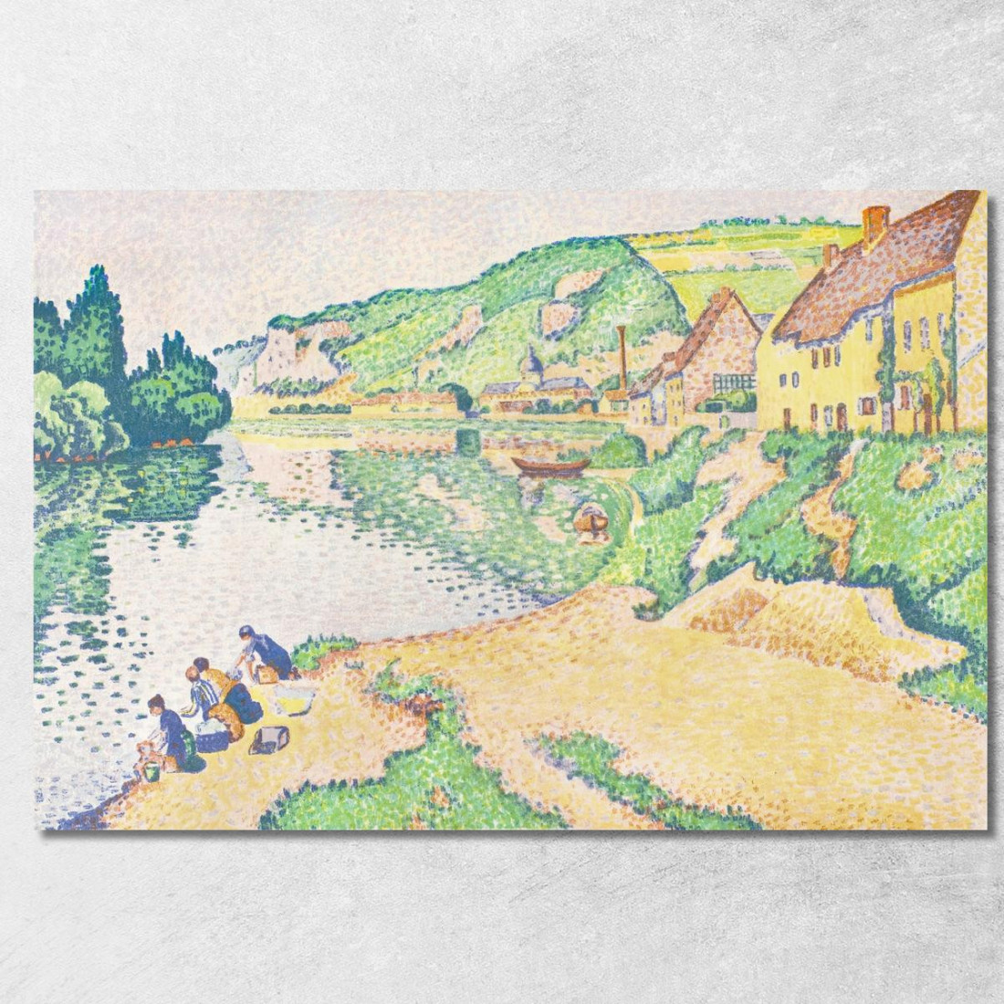 Gli Andely 1895 Paul Signac psn111 quadro stampato su tela Gli Andely 1895 Paul Signac psn111 quadro stampato su tela